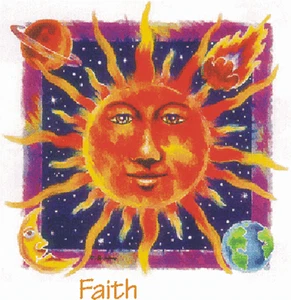 Faith T Shirt. High Quality Graphic Recovery AA NA XA Tee. Medium Sand/Off-White - Picture 1 of 3