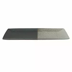 Maxwell & Williams Servierplatte Umi, Porzellan, Grau-Schwarz, 34.5x19cm, AX0579 - Picture 1 of 1