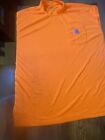 Carhartt Loose Fit Long Sleeve T Shirt Medium Orange Sleeve Spellout