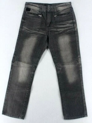 Pantalones de mezclilla Sean John para niños jóvenes gris carbón lavado pierna recta talla 14 Foto 1 de 4