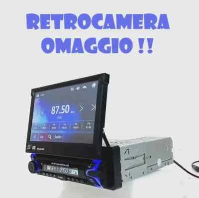 AUTORADIO STEREO A SCOMPARSA MOTORIZZATO 7" POLLICI 1 DIN MP5 MP3 USB BLUETOOTH - Immagine 1 di 4