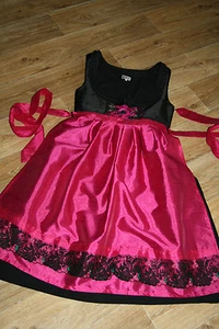KL4647 @ Alphorn Balkonett Dirndl + Schürze @ Abenddirndl @ Festtagsdirndl @ 38 - Bild 1 von 4