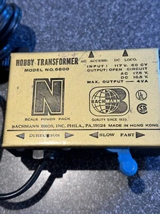 Bachman N Scale Hobby Transformer Power Pack Model 6600 - Picture 1 of 1