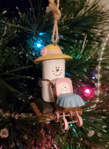 THE S'MORES ORIGINAL "BABY IN BABY CARRIAGE" CHRISTMAS TREE ORNAMENT BY MIDWEST - Picture 1 of 3