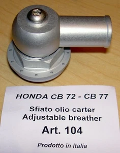 Honda CB72 CB 77 Cappellini #104 Billet cárter respirador posición ajustable - Imagen 1 de 1