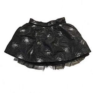 Sonoma Black/silver girls skirt with shorts underneath. 6X - Picture 1 of 7