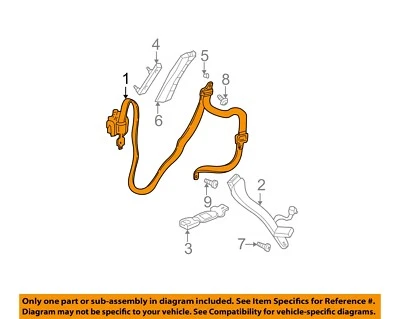 CHRYSLER OEM 03-06 Sebring Front Seat Belts-Retractor Assy XK51XDVAB Foto 1 de 2