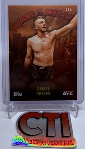2024 TOPPS UFC NYC - DANIEL HOOKER - TITANS OF THE MECCA - ORANGE PARALLEL /5 - Picture 1 of 2