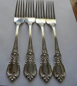 4 Towle Sterling Charlemagne 7 3/8 Inch Forks No Monos Excellent Condition - Picture 1 of 5
