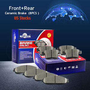 Front and Rear Ceramic Brake Pads For 2005 2006 2007 Ford Freestyle