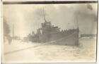 F09 HMS Vega. Crew are on the ice!! Baltic 1920 Accompanying HMS Hood, Tiger. RP