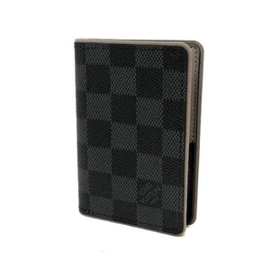 Louis Vuitton Damier Graphite Card Holder Organizer de Poche N63256 Gray Beige - Picture 1 of 4