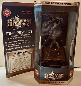 1995 Mr Freeze Batman DC Fine Pewter Original Figure w/COA Comic Book Champions - Picture 1 of 5