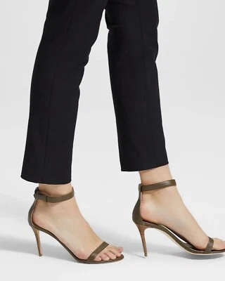 New Theory Nappa High Heel Sandal ARMY GREEN 37.5 (7.5 US) - Image 1 of 2