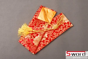 Bolsa de seda suave roja 70 cm para almacenamiento de cuchillos de espada samurai japonesa Tanto - Imagen 1 de 3