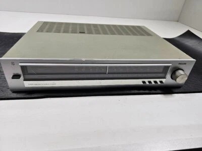 Philips F2110 Am Fm Stereo Tuner Analog Vintage Silber Blende Aktiv - Bild 1 von 4