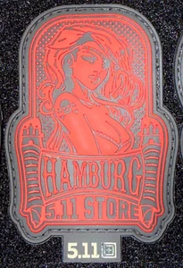 5.11 Tactical Patch Red Hamburg Store Exclusive Rare - Picture 1 of 1