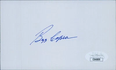 Buzz Capra Atlanta Braves Signed 3x5 Index Card JSA Authenticated - Image 1 of 2