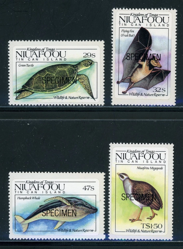Niuafo'ou Scott #42-45 SA SPECIMEN Animals Birds FAUNA $$ 439525 - Image 1 of 1
