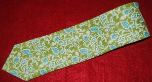 MICHELSON'S MULTI COLOR ALL LINEN FLORAL TIE - TIES - NECK TIES - DESIGNER TIES - Picture 1 of 3