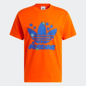 Camiseta Adidas Collegiate Apilada Trifolio Naranja Para Hombre Talla Mediana Nueva Con Etiquetas - Imagen 1 de 5