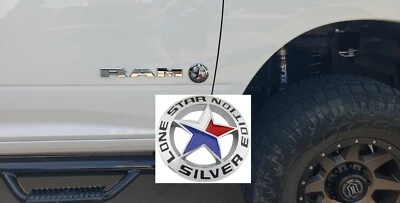LONE STAR SILVER EDITION Texas emblema universal palo camión insignia calcomanía 3d Foto 1 de 4