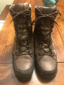 LaCrosse Big Country 8" 800G Camo/Brown Leather Hunting Hiking Boots Mens 11 - Picture 1 of 9