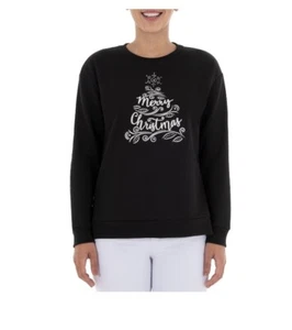 Holiday Time Womens Long Sleeve Fleece size Small (4-6) Christmas Sweater - Picture 1 of 9