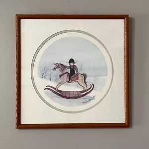 P Buckley Moss "Lone Ranger" RARE Limited Edition Framed Print 996/1000 - Bild 1 von 4