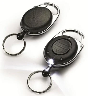 PS-HANDELSHAUS 1x JOJO mit LED & DRAHTSEIL gummiummantelt mit Schlüsselring Schlüsselanhänger