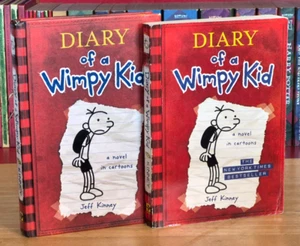 SCARCE Diary of a Wimpy Kid Jeff Kinney, 1st Edition HC 1st Printing + 1st PB Ed - Picture 1 of 12