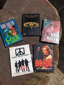 VAN HALEN DVD LOT CONCERT LIVE WITHOUT NET Video Hits ACDC Chickenfoot Hagar Met - Picture 1 of 12