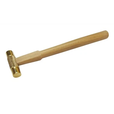 Brass Hammer Flat Face Head Solid Brass Metalsmith Hobby & Craft Small Hammer - Image 1 of 3