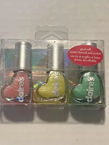 nail polish set of 3 peel off water based pink, yellow abs green - Picture 1 of 3