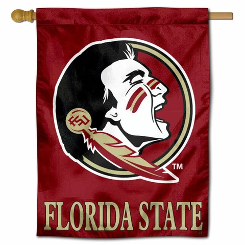 Florida State Seminoles FSU Noles University College House Flag Cover