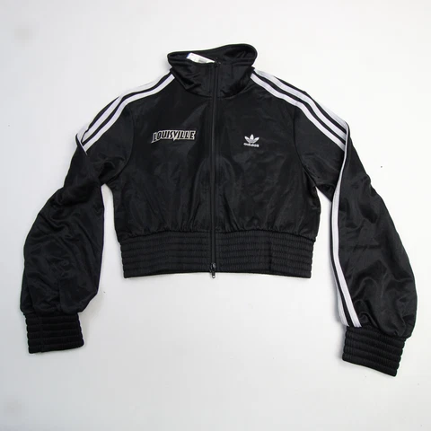 Louisville Cardinals adidas Jacket Women's Black/Light Gray New Cover
