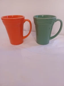 TAZAS FIESTA BISTRO LATTE 18 OZ NUEVAS AMAPOLA Y VERDE SALVIA - Imagen 1 de 9