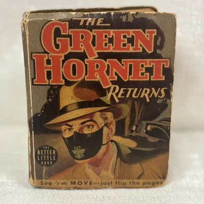 Rare 1941 ‘The Green Hornet Returns’ (#1496) Whitman Big Little Book 📚🦗 - Image 1 of 4