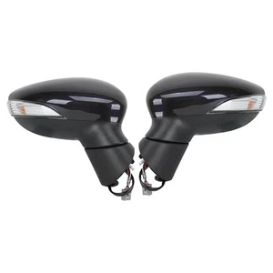 Fit for Ford Fiesta MK7 13-17 Mirror with Power Turn Signal Lamp Left Right Side - Picture 1 of 6