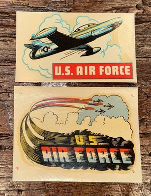Calcomanías adhesivas vintage 1951 de la Fuerza Aérea de los Estados Unidos sin usar Foto 1 de 2