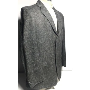Magee Mens Ireland Donegal Tweed Gray Wool Blazer Sport Coat Suit Jacket Sz 41R - Picture 1 of 9