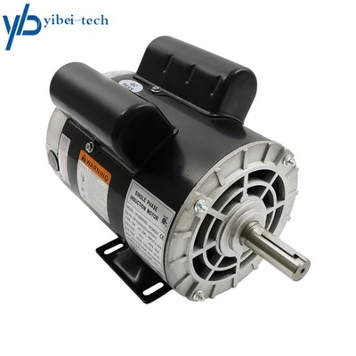 230V Single Phase Motor, 5 HP SPL Air Compressor Motor, 3450 RPM Electric Motor - Image 1 of 4