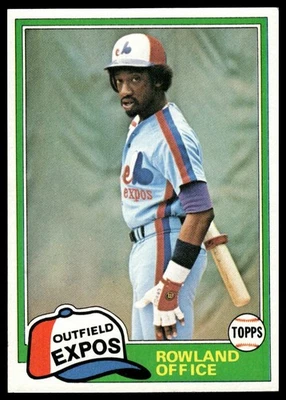 1981 Topps #319 Rowland Office Montreal Expos NM+ - Image 1 of 2
