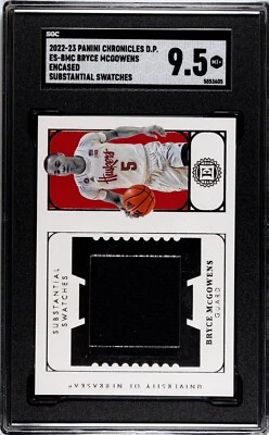 2022 Panini Chronicles Encased Bryce McGowens Relic PATCH SWATCH SGC 9.5 MINT+ - Image 1 of 2