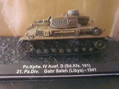 Altaya Military Tank Pz.Kpfw.IV Ausf.D Gabr Saleh Libya 1941 Die Cast Model  - Image 1 of 4