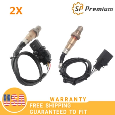 Sensor de oxígeno lambda aguas arriba y aguas abajo 2 piezas para Audi Q3 Quattro 2015 2,0 L CCTA Foto 1 de 4