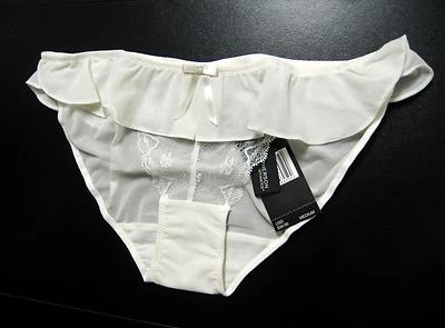 A428B Elle Macpherson NEW E15-542B Bridal Boudoir 012 Sheer French Lace Bikini M - Image 1 of 3