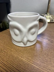 Pottery Barn Eulengesicht Steinzeug Elfenbein Becher - Bild 1 von 4