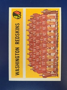 1960 Topps Football Card #132 Washington Redskins Team Card - Picture 1 of 2