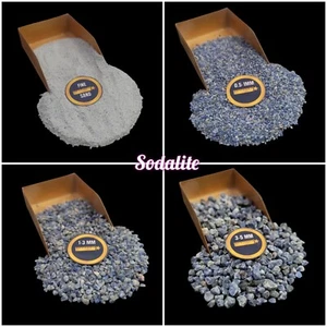Natural Sodalite coarse Crushed Powder For Massage Use Ring inlay Wood Inlay - Picture 1 of 17